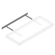 Wandregal FIGO+ Konsole, 110 cm, dunkle Eiche