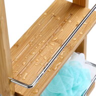 Hängeregal für das Badezimmer BAMBOO, 28,5x10x70cm, 3 Regalböden, braun