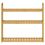 Bambus-Wandregal KAREN, 3 Ebenen, 60x15x54 cm, braun