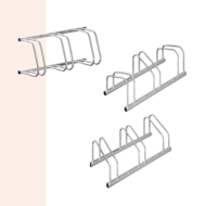 Fahrradständer BIKE, 84x32x27 cm, silber