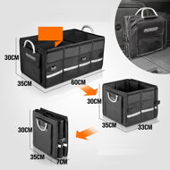 Auto-Kofferraum-Organizer LEROY, 68 l, 60x35x30 cm, schwarz