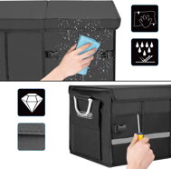 Auto-Kofferraum-Organizer LEROY, 63 l, 60x35x30 cm, schwarz