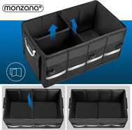Auto-Kofferraum-Organizer LEROY, 63 l, 60x35x30 cm, schwarz