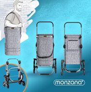 Treppensteiger-Einkaufstasche COMFORT,  grau