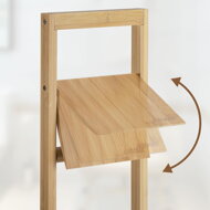 Bambus WC-Bürsten- und Papierhalter, 24,5x20x83 cm, braun