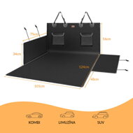 Wasserdichter Schutzbezug für Auto OTO, 101x180 cm, schwarz