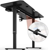 Höhenverstellbarer Schreibtisch, schwarz