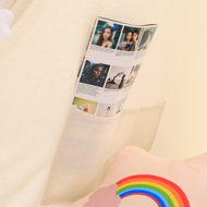 Kinder-Tipi-Zelt JULIUS, 120x120x160cm, weiß/grau