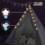 Kinder-Tipi-Zelt JULIUS, weiß/grau