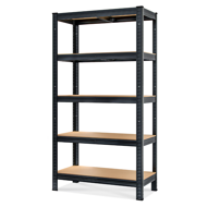 Hochlastregal HEAVY, max. 875 kg, 90x40x180 cm, schwarz