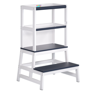 Lernturm PLAY, Kiefernholz, 93x56x49, weiß/anthrazit