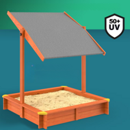 Sandkasten mit Dach Sami, Fichtenholz, 120x120x120cm