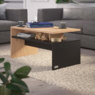 Couchtisch SACRAMENTO, braun/grau