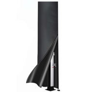 Abdeckung für Solardusche COVER, 220x70 cm, schwarz