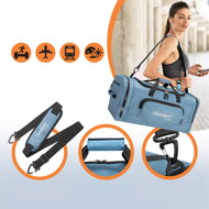 Schulter-Reisetasche JERGY, 90 l, 65x32x33 cm, blau
