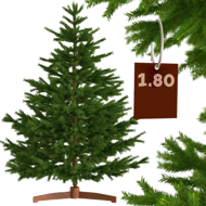 Künstlicher Weihnachtsbaum FROST, grün