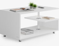 Couchtisch ORLANDO, 95x55x50 cm, weiß