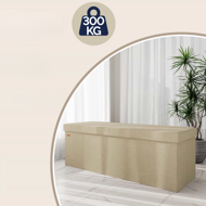 Hocker mit Stauraum EDMUND, beige