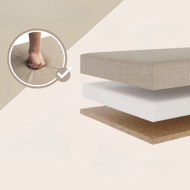 Hocker mit Stauraum EDMUND, beige