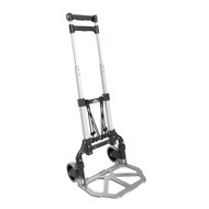 Höhenverstellbare Sackkarre TROY, max. 80kg, silber/schwarz