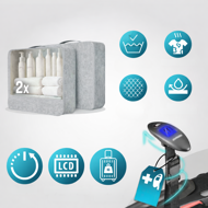 Hartschalenkoffer Set AERO, 4-tlg., ABS, schwarz