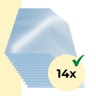 Hohlkammer-Polycarbonat MARK 4 mm, 60,5x121x0,4 cm, 14 Stück, transparent