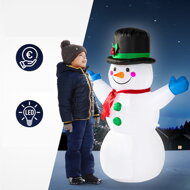 Aufblasbarer Schneemann beleuchtet, 120 cm, weiß