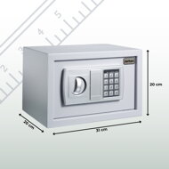Elektrischer Möbeltresor SAFETY, silber