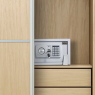 Elektrischer Möbeltresor SAFETY, silber