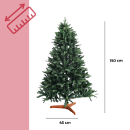 Künstlicher Weihnachtsbaum FROST, 150 cm, grün