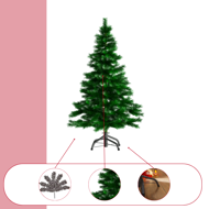 Künstlicher Weihnachtsbaum RUDOLPH, 150 cm, grün
