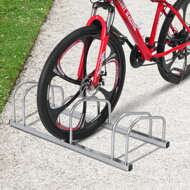 Fahrradständer BIKE, 84x32x27 cm, silber