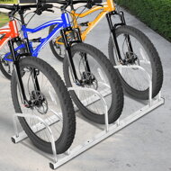 Fahrradständer BIKE, 84x32x27 cm, silber