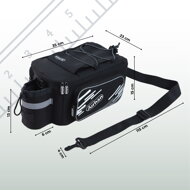 Fahrradtasche BIKER, 13l, schwarz 