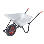 Schubkarre BARRY verzinkt, max. Kapazität 100 l/250 kg, silber/schwarz