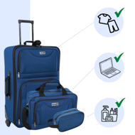 Kofferset TRAVEL, 5-teilig, mitternachtsblau