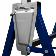 Teleskopische Gerüstböcke DANNY, 2er-Set, max. 200 kg, 69x57x81-130 cm, silber/blau