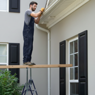 Teleskopische Gerüstböcke DANNY, 2er-Set, max. 200 kg, 69x57x81-130 cm, silber/blau