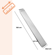 Auffahrrampen für Autos MARA, 2er-Set, 400 kg, 150 cm, Stahl