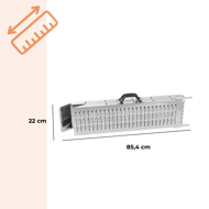 Auffahrrampen für Autos DRIVE, klappbar, 2er-Set, max. 400 kg, 160 cm, Stahl
