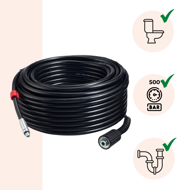 Rohrreinigungsset Premium, 30 m, schwarz
