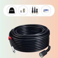 Rohrreinigungsset Premium, 30 m, schwarz