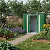 Geräteschuppen L, 196x122x182 cm, grün
