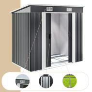 Geräteschuppen L, 196x122x182 cm, anthrazit