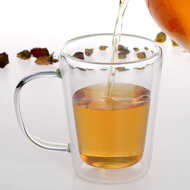 Teeset mit Sieb TEA, transparent, silberfarben