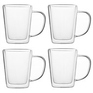 Teeset mit Sieb TEA, transparent, silberfarben