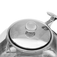Teeset mit Sieb TEA, transparent, silberfarben