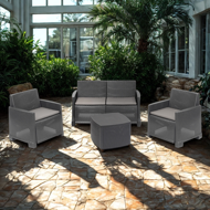 Gartenmöbel-Set COMO, 4-teilig, anthrazit