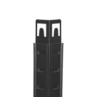 Regal DUSTY, 5 Regalböden, schwarz/braun