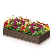 Hochbeet WOODY, 149x75,6x25 cm, braun